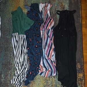 SHEIN Multi-Style Women Dresses Lot - Green, Navy, Black, Multi-Color